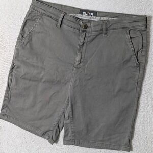 DU/ER Shorts Mens 34/9 Grey Live Free Adventure Super Stretch Lightweight